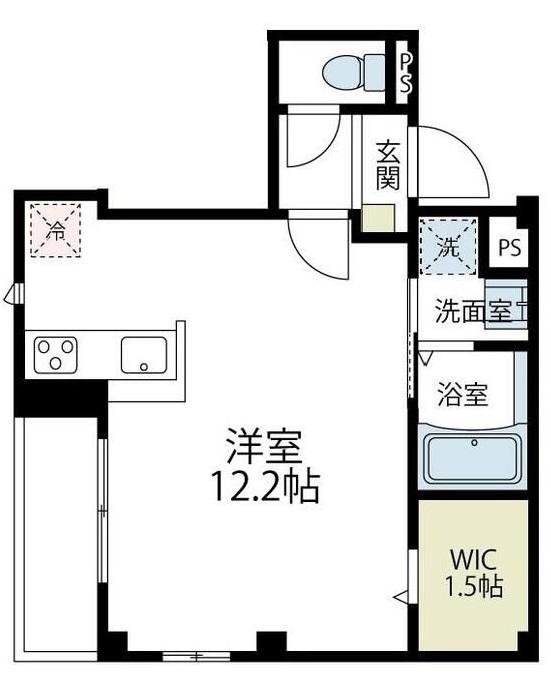 メゾン ド レスポワール(ワンルーム/3階)の間取り写真
