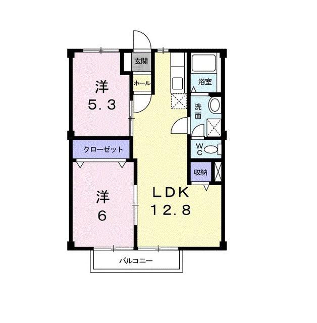 メゾンパーク前田(2LDK/2階)の間取り写真