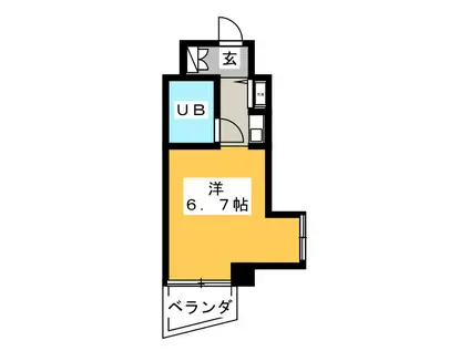 クリオ六浦壱番館(ワンルーム/5階)の間取り写真