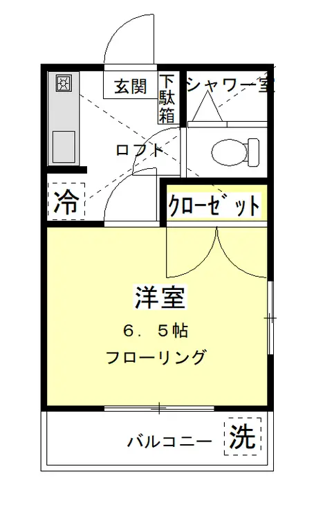 アシュレー蒲生 2階階 間取り