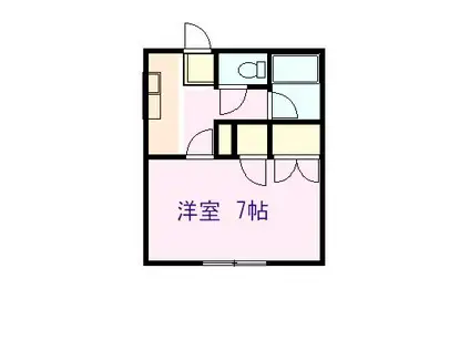 サンハイツ藤巻II(1K/1階)の間取り写真