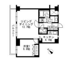 URBAN PARK代官山II アーバンパーク代官山II(1LDK/5階)の間取り写真