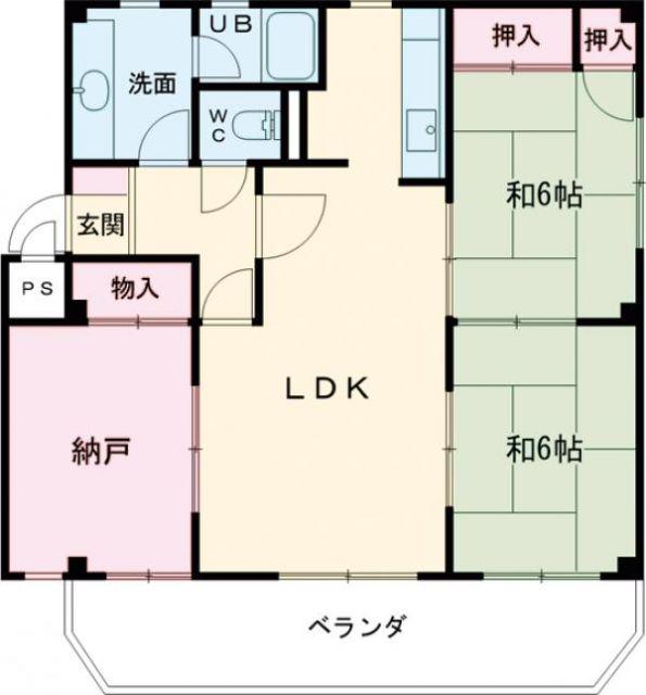 メゾン オグラ(3LDK/2階)の間取り写真