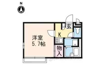 レオパレスBANBA(1K/1階)の間取り写真