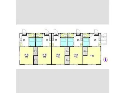 サンコーハイツ(ワンルーム/2階)の間取り写真