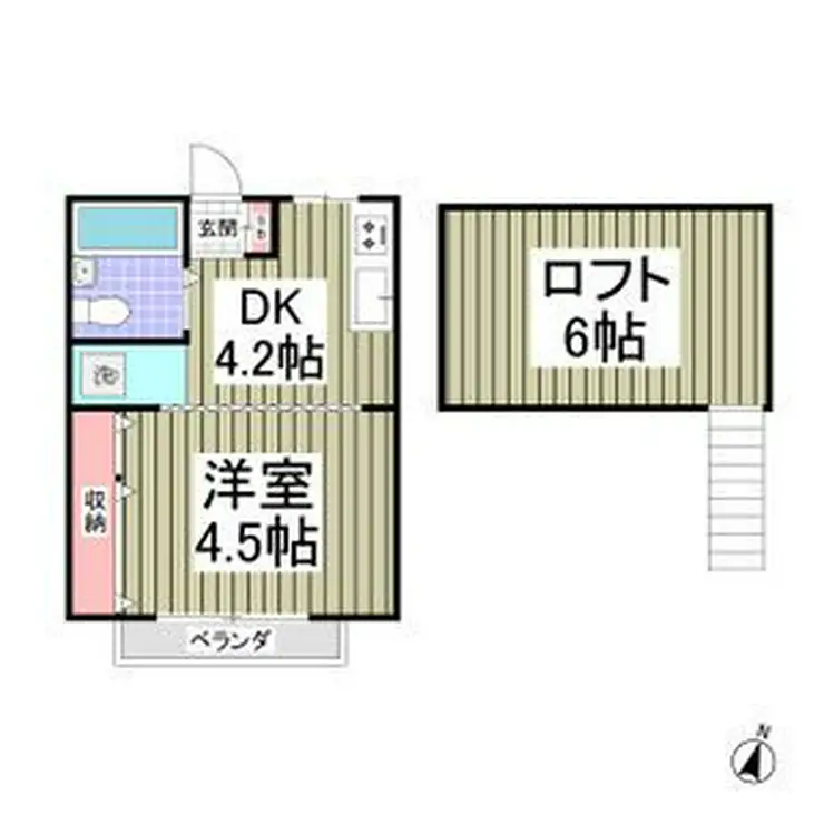 北新ムーンハイツ 2階階 間取り