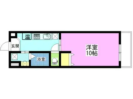 コンソラーレ春日町(1K/3階)の間取り写真