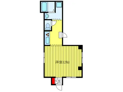 時岡ビル(ワンルーム/3階)の間取り写真