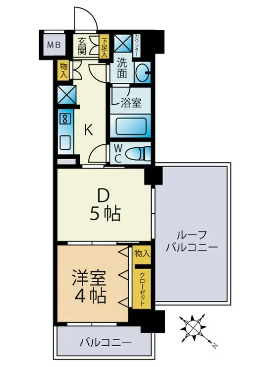 日神デュオステージ押上 4階階 間取り