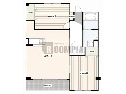 アルテール・カーサ(2LDK/2階)の間取り写真