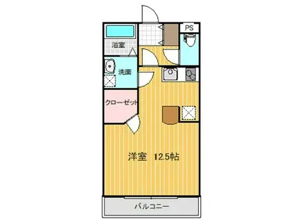 フォーサイト(ワンルーム/3階)の間取り写真