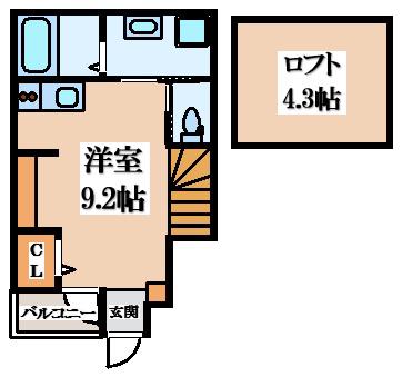 あんしん新池島08-1029(ワンルーム/1階)の間取り写真