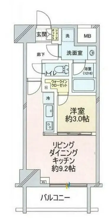 シティインデックス三ノ輪 4階階 間取り