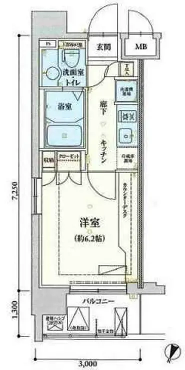 リヴシティ横濱弘明寺 7階階 間取り