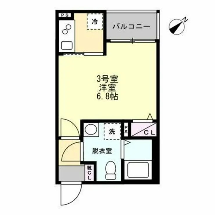 アレイけやきB 3階階 間取り