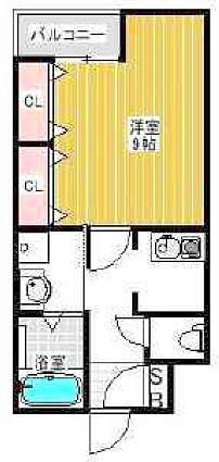 MSSTYLE東倉治(1K/3階)の間取り写真