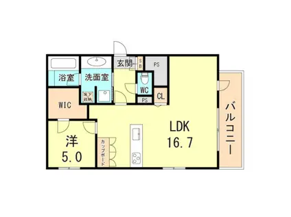 NTRエステート中山手通(1LDK/3階)の間取り写真