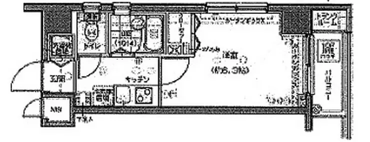 ラ・ピアッツァ麻布十番 4階階 間取り