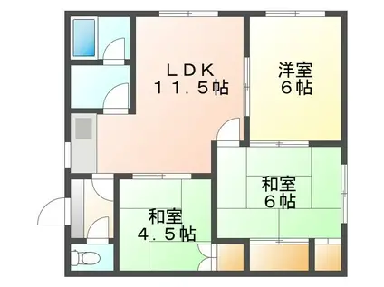 アリーナ(3LDK/2階)の間取り写真