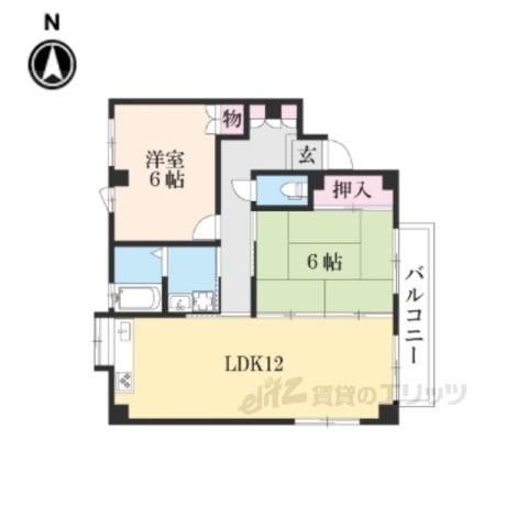 WILL(2LDK/2階)の間取り写真