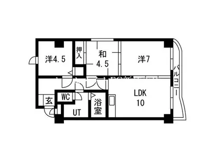 エスポワール28(3LDK/2階)の間取り写真
