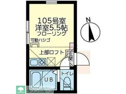 ユナイト星川フレンチクルーラー(ワンルーム/1階)の間取り写真