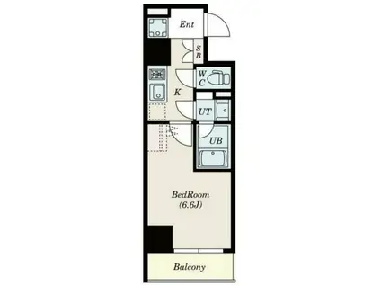 SーFORT鶴見中央(1K/4階)の間取り写真