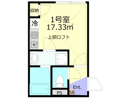 ベステージ大船III(ワンルーム/2階)の間取り写真