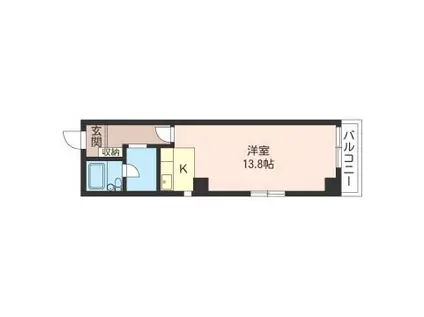 浜松町三電舎ビル(ワンルーム/7階)の間取り写真