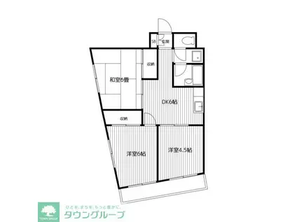 プレシアセイショウビル(3DK/4階)の間取り写真