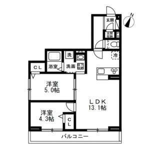 NOBLE VILLA TOZUKA(2LDK/2階)の間取り写真