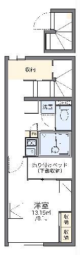 レオパレス楓(1K/2階)の間取り写真