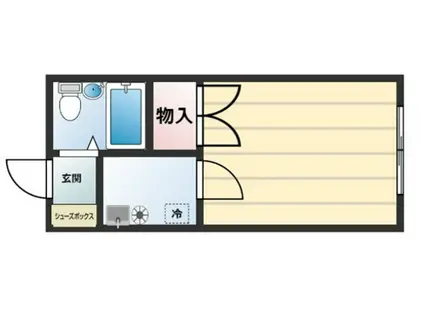 セゾン京山II(1K/2階)の間取り写真