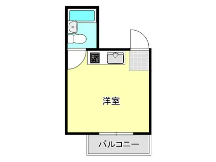 エステート木下(ワンルーム/4階)の間取り写真