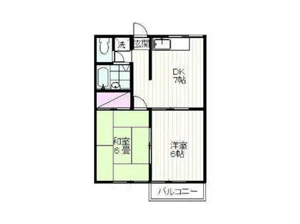 シティ・21(2DK/3階)の間取り写真