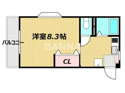 パークプレイス平井II(1K/1階)の間取り写真