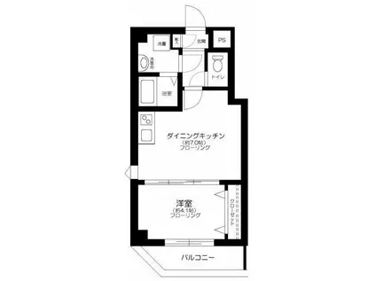 COMFORT南千住(1DK/5階)の間取り写真