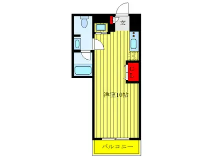 パレステュディオDOLCE本駒込(1K/6階)の間取り写真