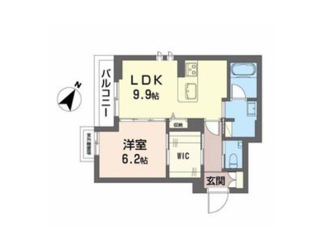 シャーメゾンエレガント A(1LDK/3階)の間取り写真
