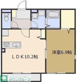 フローラ(1LDK/2階)の間取り写真