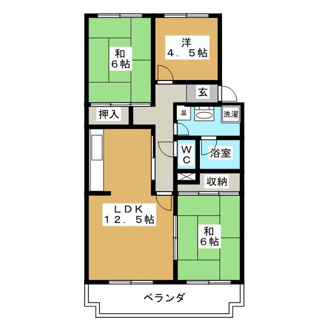 ステイツハウス栗田(3LDK/2階)の間取り写真