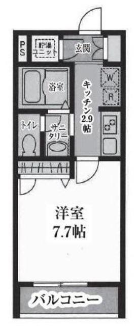 T′S GARDEN川崎大師(1K/2階)の間取り写真
