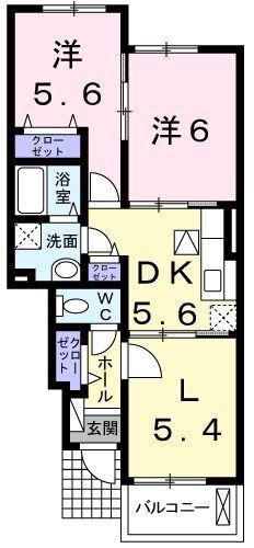 ハイム弥七(3DK/1階)の間取り写真