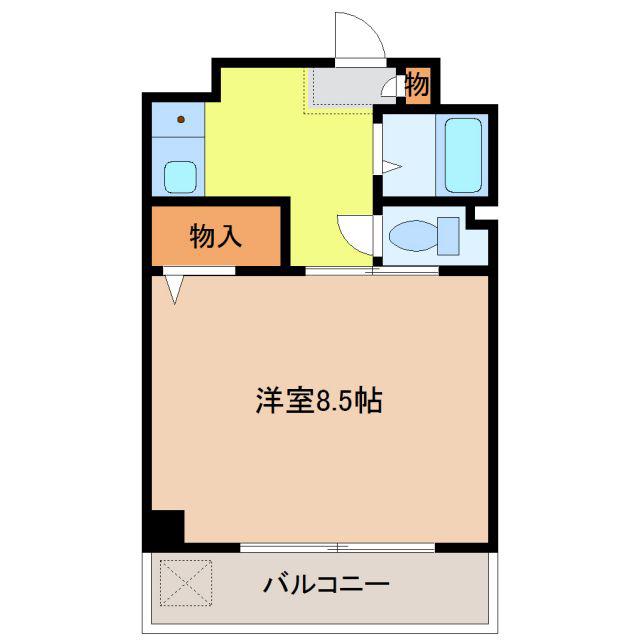 YOUNGVILLAGE2(1K/3階)の間取り写真
