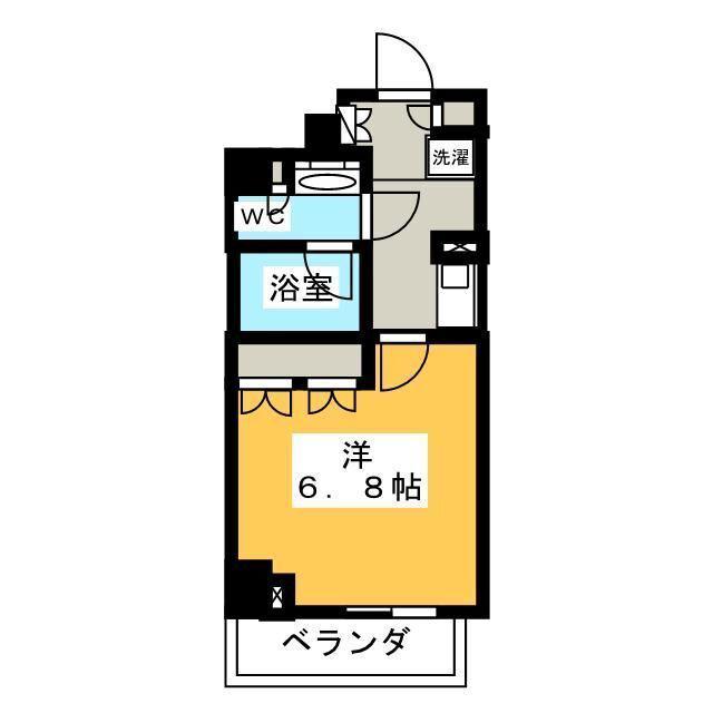 パークアクシス新板橋ウエスト(1K/9階)の間取り写真