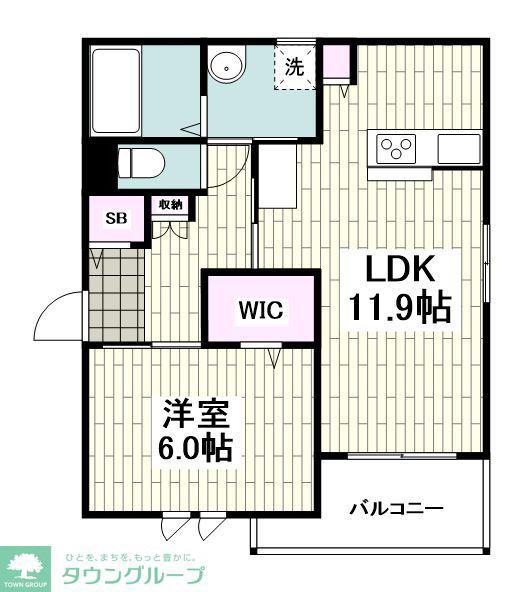 EHEPAAR(1LDK/2階)の間取り写真