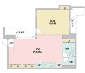 アーバンフラッツ湊町(1LDK/8階)の間取り写真