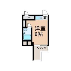クロンド藤が丘(ワンルーム/3階)の間取り写真