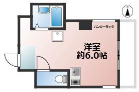 サンビレッジ塩屋(ワンルーム/4階)の間取り写真