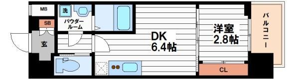 コンフォリア・リヴ淡路町一丁目(1DK/9階)の間取り写真